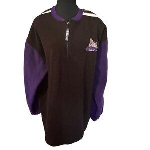 JMU Crable Sportswear black and purple James Madison University sweat shirt size